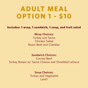 Break the Fast - Adult Meal, Option 1